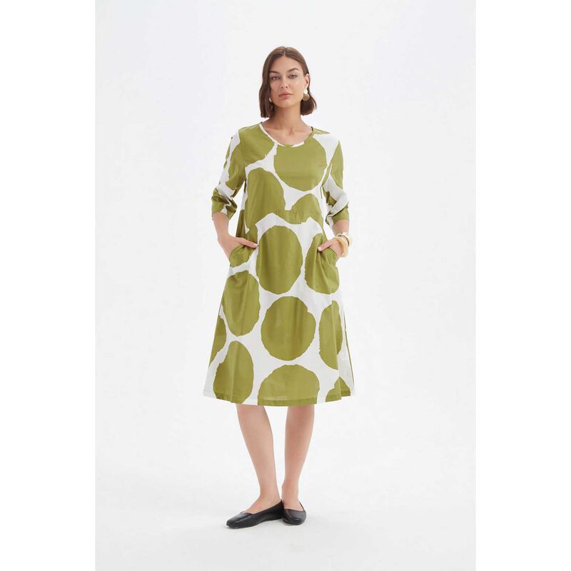 TIRELLI Curve Seam Poplin Dress image number 2